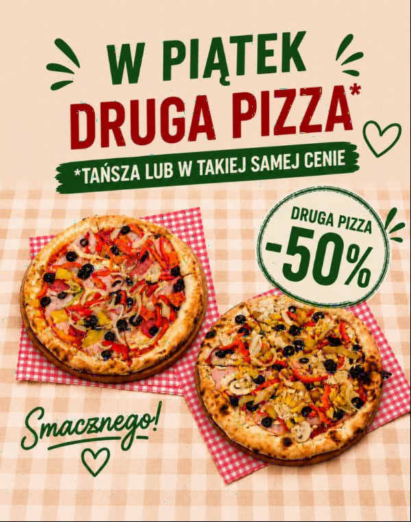 4 Aldente Bistro Krakow promocja na druga tansza pizze w piatek